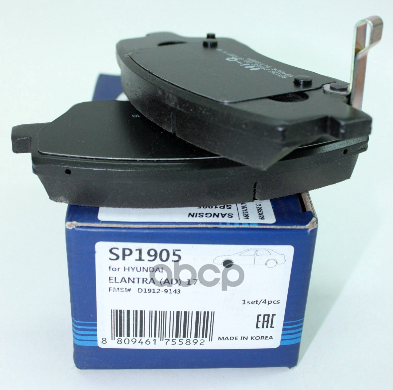 Колодки передние SANGSIN BRAKE SP1905